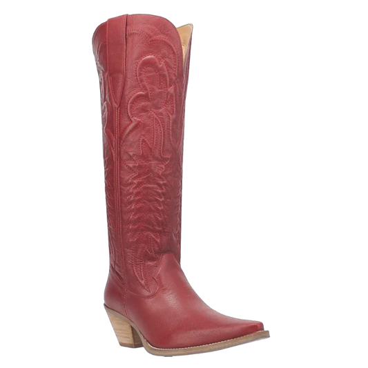 Dingo Raisin Kane DI167-RED Women's Leather Western Boots – Red