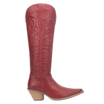 Dingo Raisin Kane DI167-RED Women's Leather Western Boots – Red