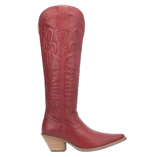 Dingo Raisin Kane DI167-RED Women's Leather Western Boots – Red