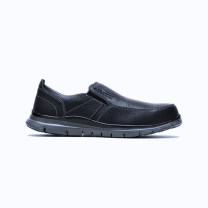 Hytest – Porter Men’s Steel Toe Slip-On Work Shoe – K10180 – Black – Safety Work Footwear