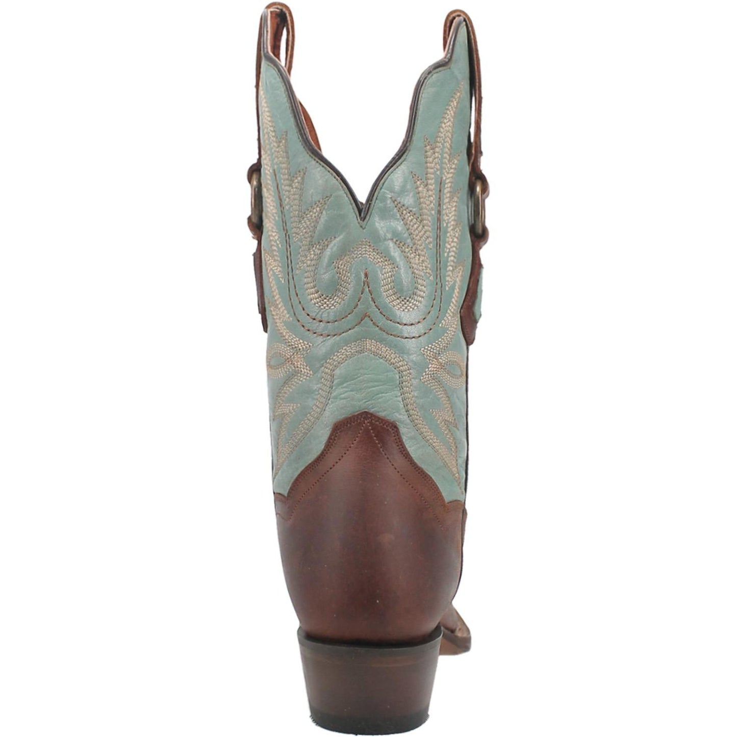 Dan Post Women’s DP4097 Tamra Brown & Turquoise Narrow Square Toe Cowgirl Boots