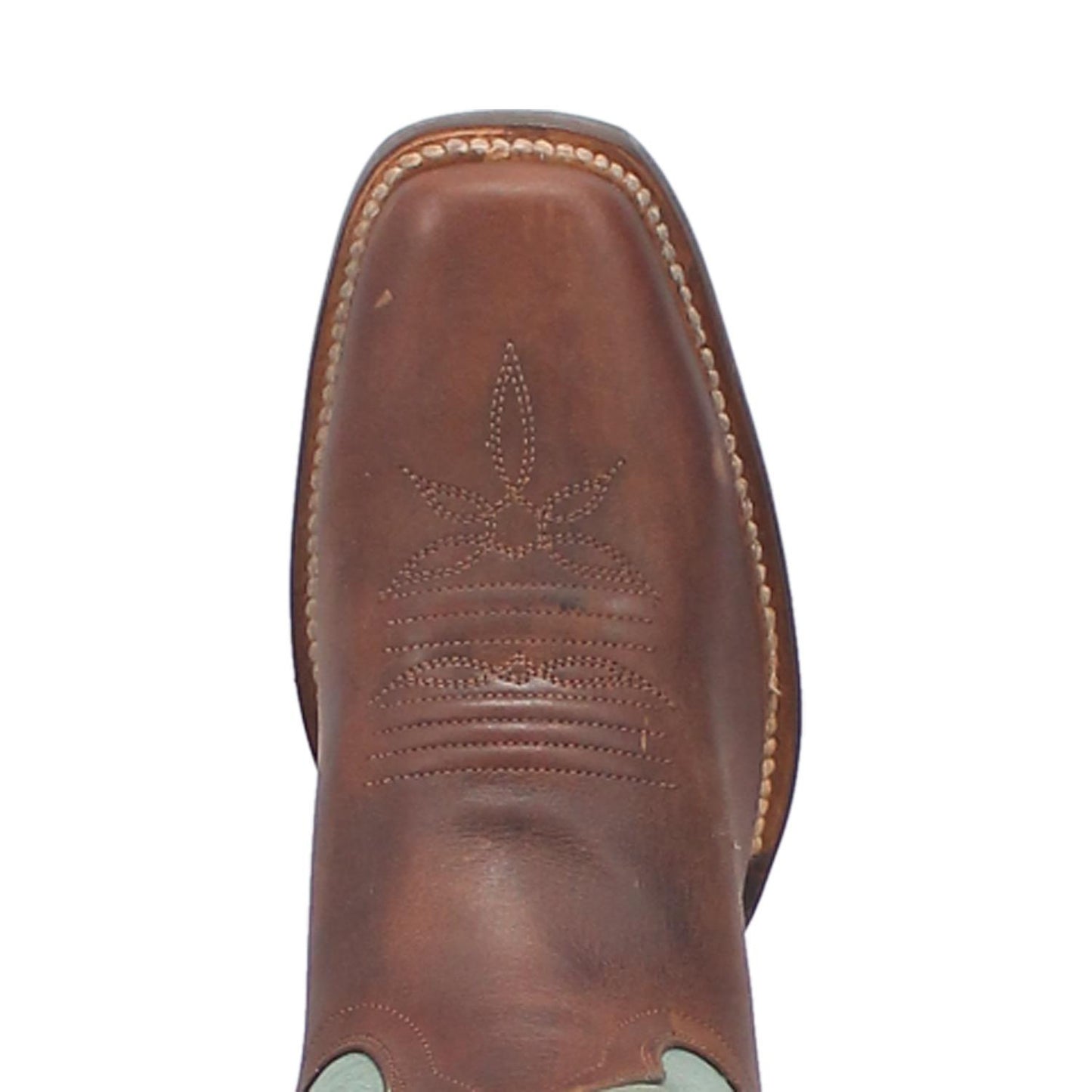 Dan Post Women’s DP4097 Tamra Brown & Turquoise Narrow Square Toe Cowgirl Boots