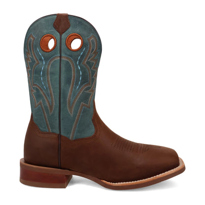 Dan Post Leighton DP5173 Men’s Leather Western Boots – Brown & Blue