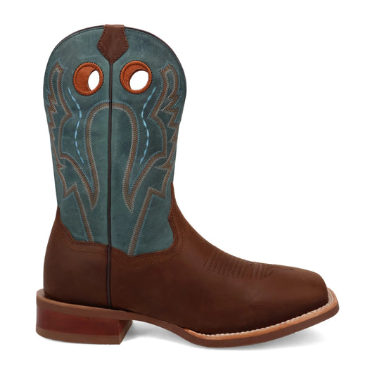Dan Post Leighton DP5173 Men’s Leather Western Boots – Brown & Blue