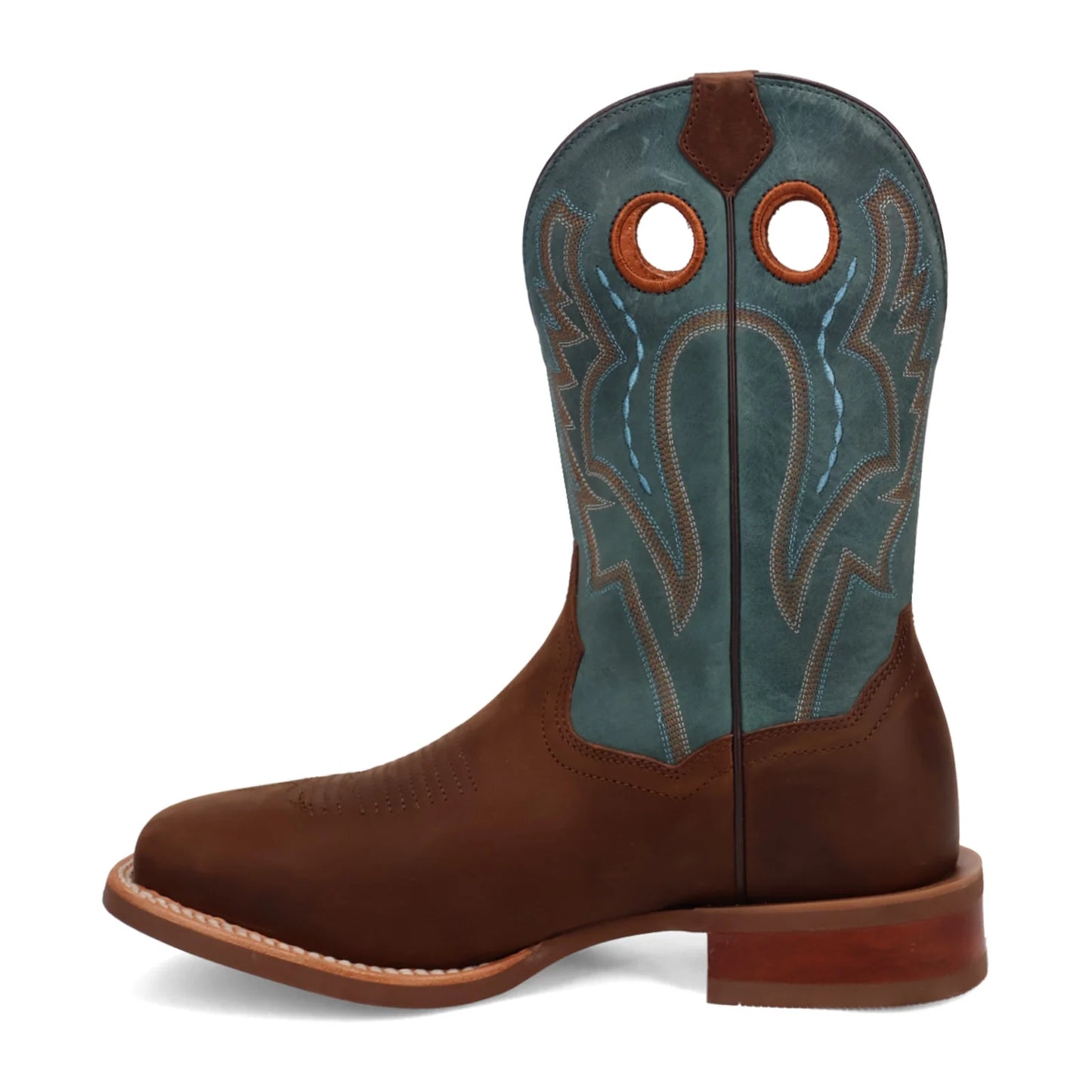 Dan Post Leighton DP5173 Men’s Leather Western Boots – Brown & Blue