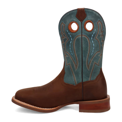 Dan Post Leighton DP5173 Men’s Leather Western Boots – Brown & Blue