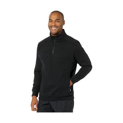 Wolverine W1208220-003 Men’s 1/4 Zip Job Shirt, Black