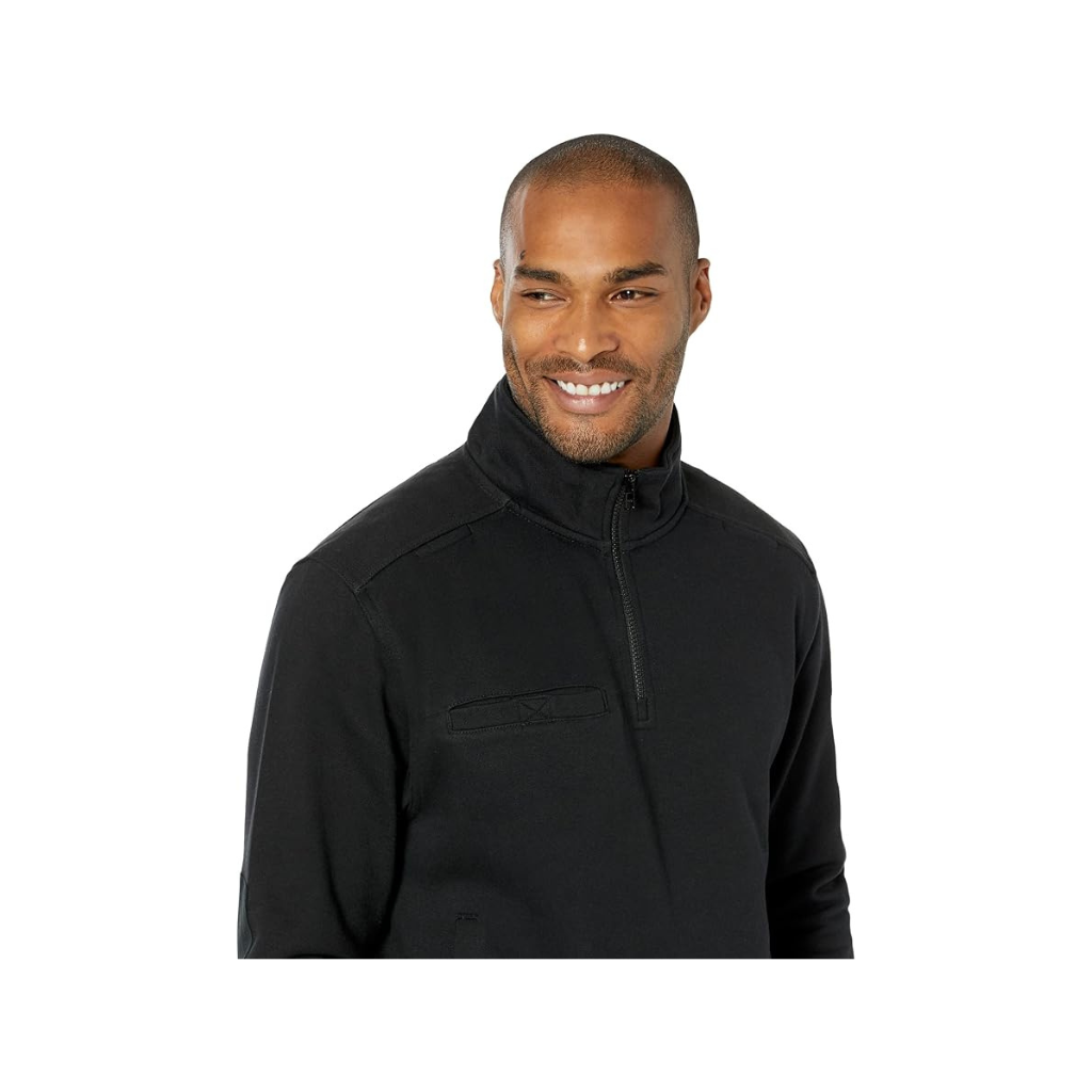 Wolverine W1208220-003 Men’s 1/4 Zip Job Shirt, Black