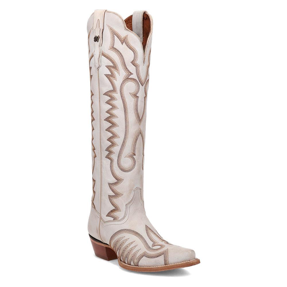 Dan Post DP5112 Women’s Josie White Snip Toe Western Boots – Cowgirl Boots