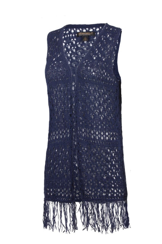 Noble Outfitters 20510-724 Womens Navy Arizona Knit Vest