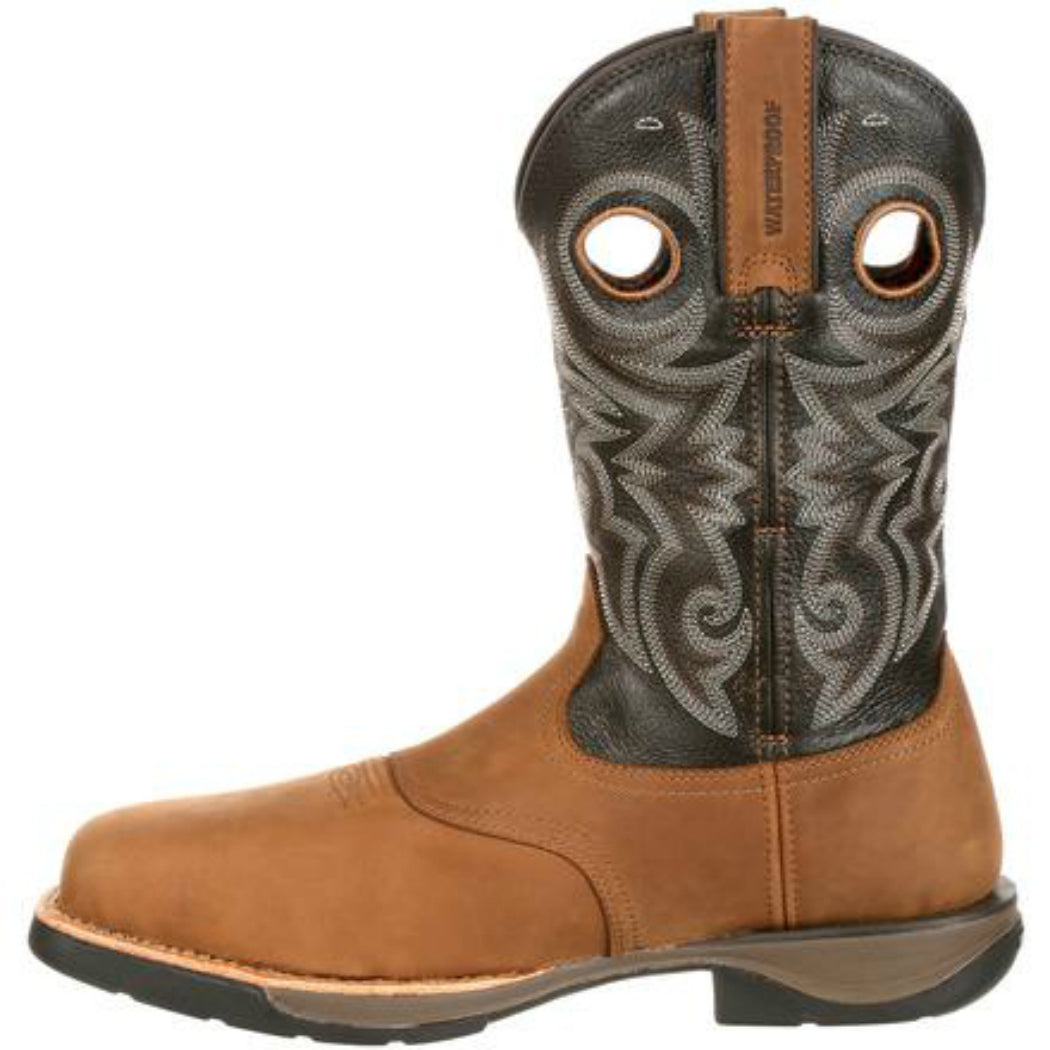 Rocky RKW0156 Mens 11" Lt Composite Toe Waterproof Saddle Western Boot