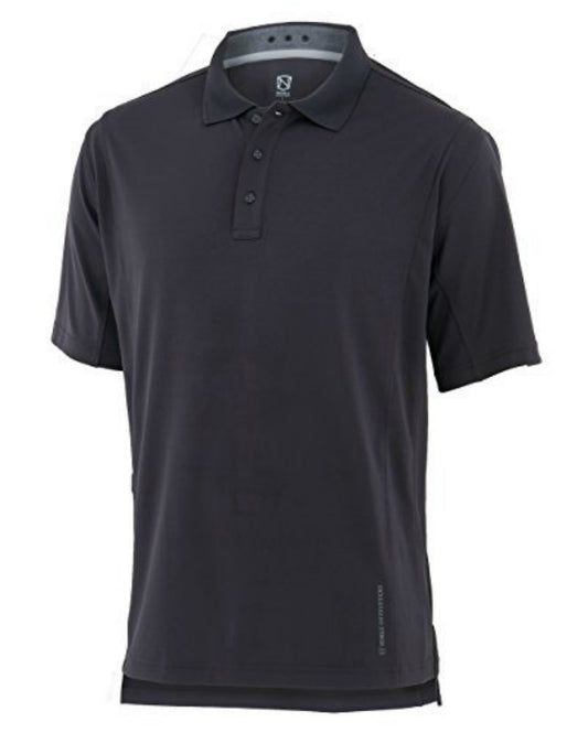 Noble Outfitters 12500-015 Mens Coolflo Performance Asphalt Polo Shirt