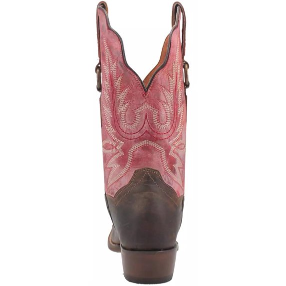 Dan Post Women’s MFDP4098 Tamra Brown/Pink Square Toe Western Boots