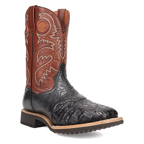 Dan Post DP5180 Men's Egan Caiman Embroidered Square Toe Cowboy Boots