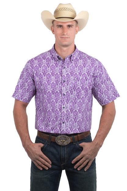 Noble Outfitters 12000-646 Mens Generations Short Sleeve Damk Shirt