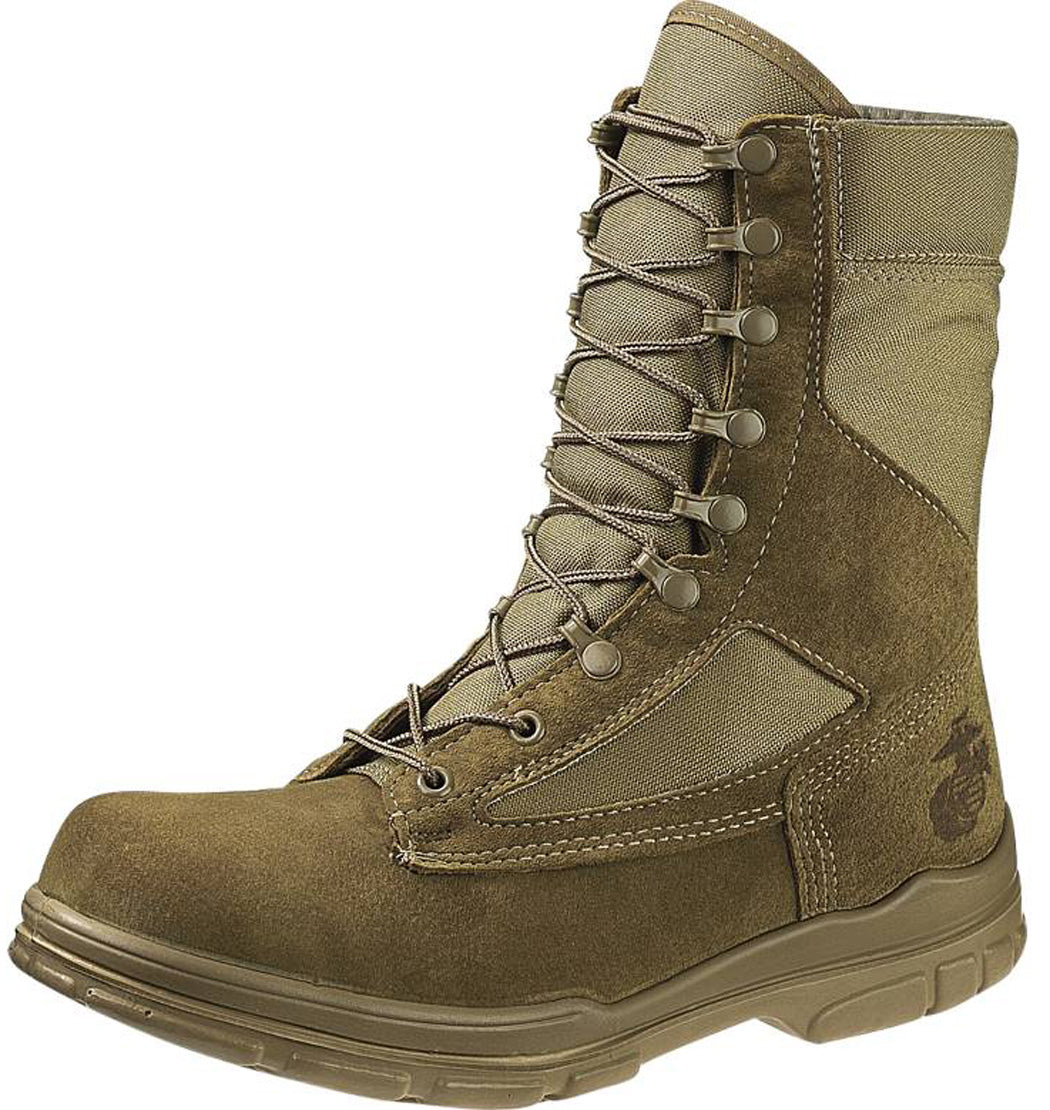 Bates 50501-B Mens Lites USMC Slip Resistant Olive Mojave DuraShock Boots