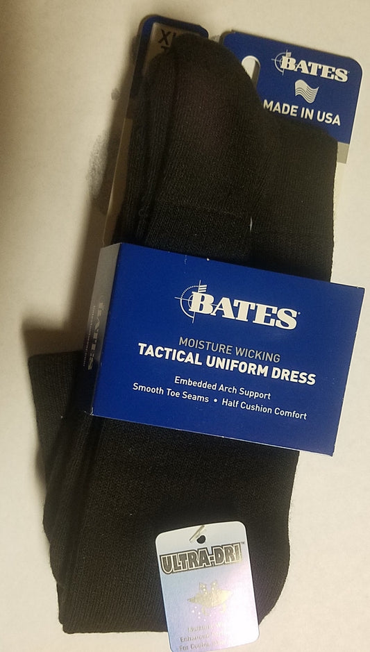 Bates Footwear Uniform Dress Black 1 Pk Socks