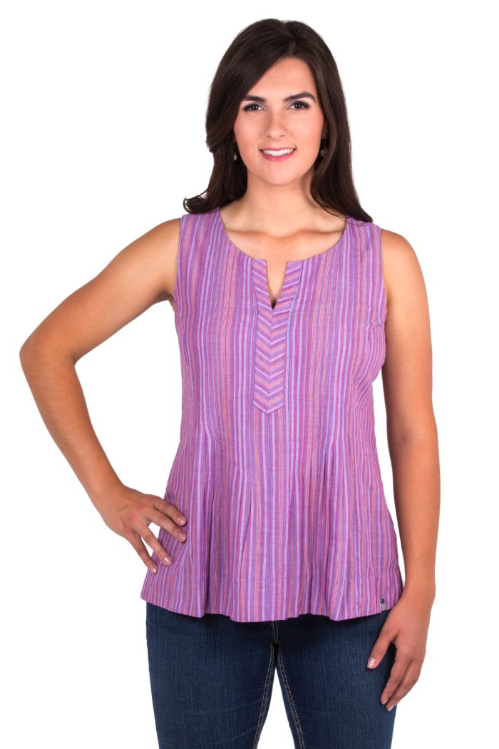 Noble Outfitters 20003-604 Womens Grape Krystal Tank Top Loose Fit Shirt