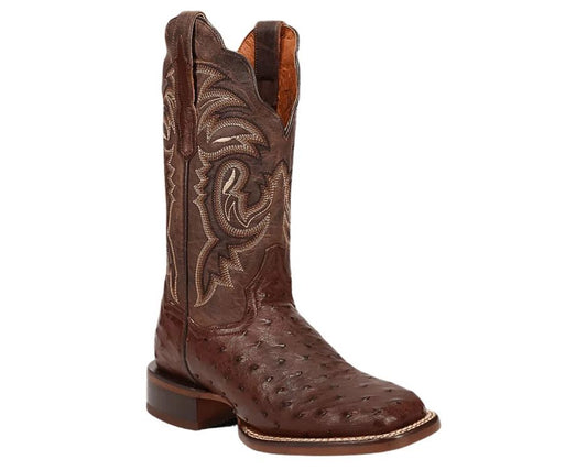 Dan Post DP5250 Women's Kylo Chocolate Full Quill Ostrich Square Toe Cowgirl Boots