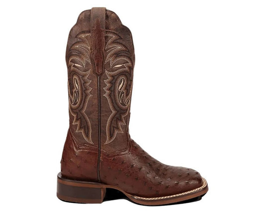 Dan Post DP5250 Women's Kylo Chocolate Full Quill Ostrich Square Toe Cowgirl Boots