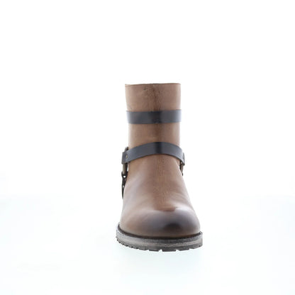 Dingo Di321-BRO Men’s American Spirit Brown Leather Zipper Casual Dress Boots
