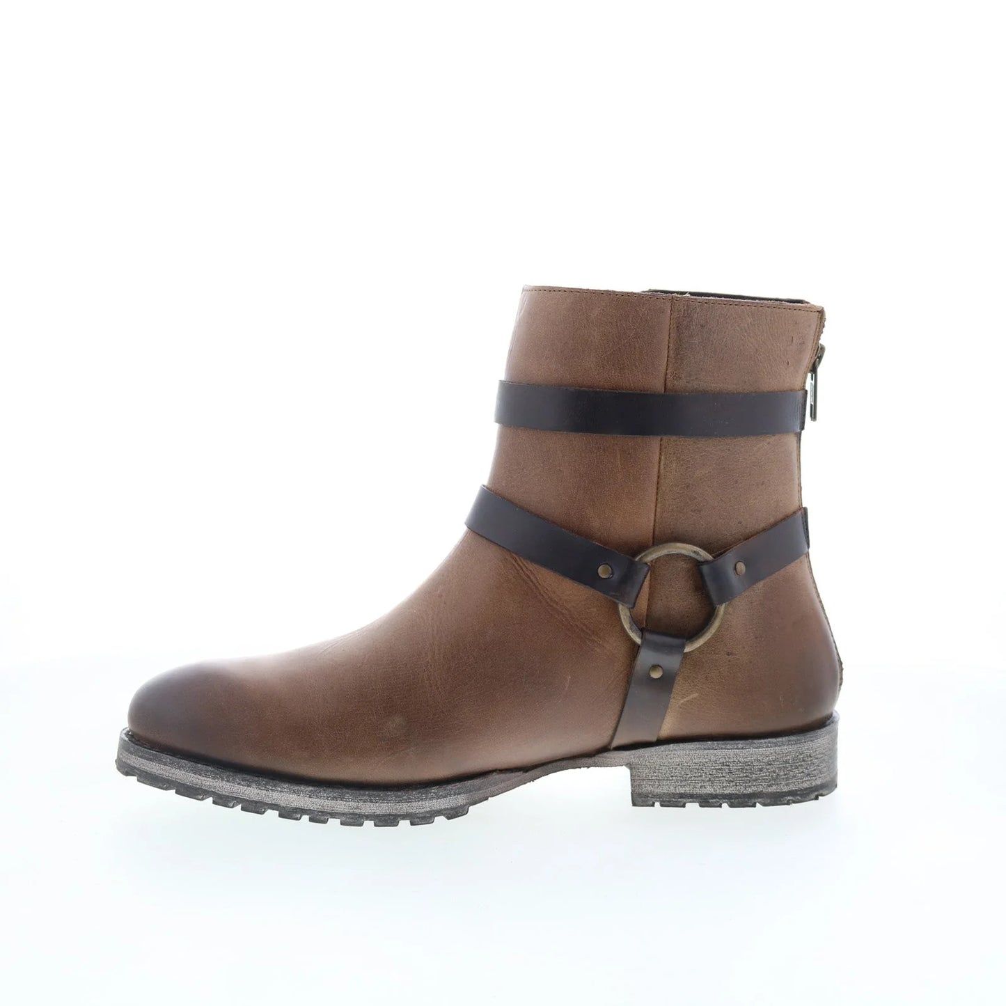 Dingo Di321-BRO Men’s American Spirit Brown Leather Zipper Casual Dress Boots