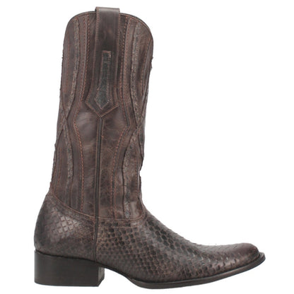 Dingo Mens Ace High Python Snake Print Western Boot