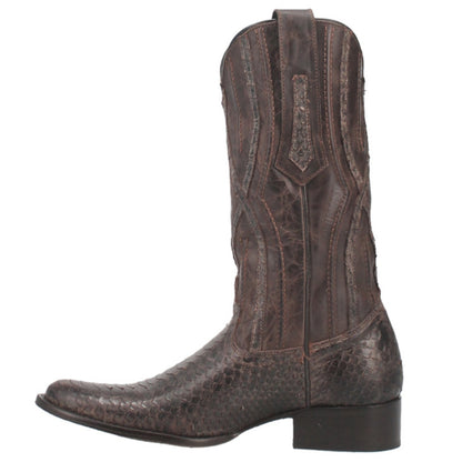 Dingo Mens Ace High Python Snake Print Western Boot