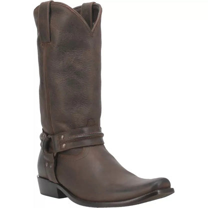 Dingo Mens Hombre Square Toe Western Boot-Brown