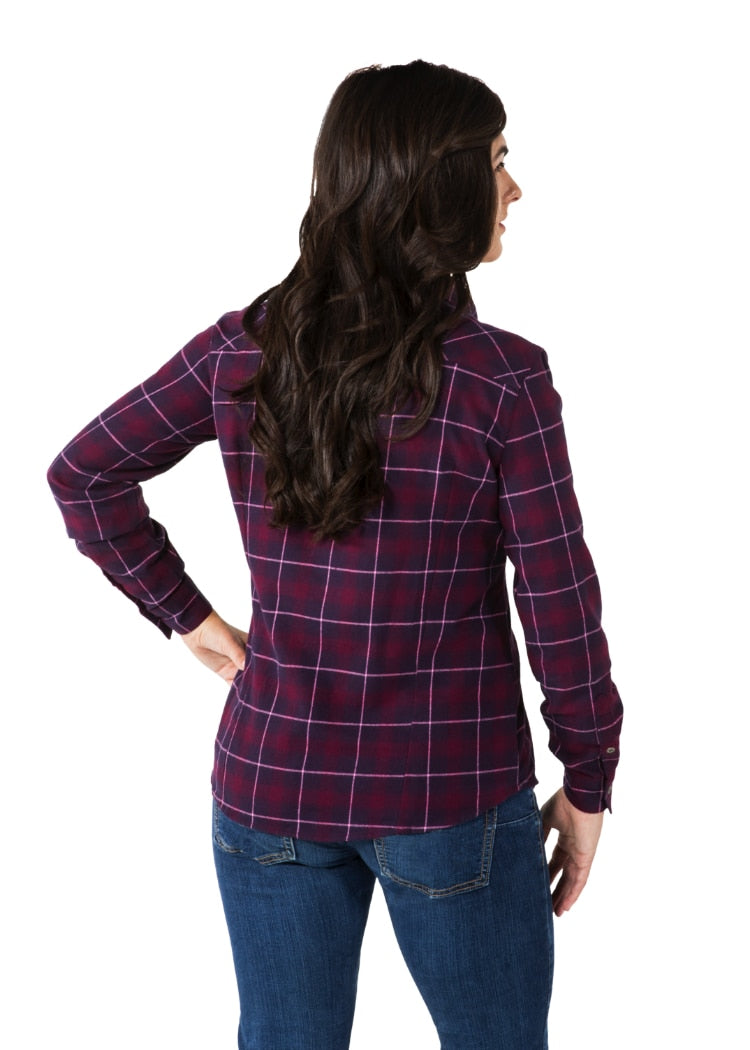 Noble Outfitters 21020-440 Womens Downtown Flannel Long Sleeve Shirt