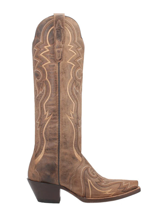 Dan Post Silvie DP4275 Women’s Leather Western Boots – Brown (D)