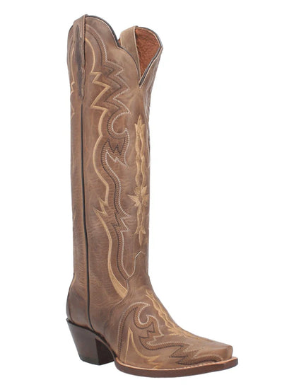 Dan Post Silvie DP4275 Women’s Leather Western Boots – Brown (D)