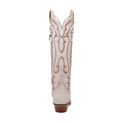 Dan Post DP5112 Women’s Josie White Snip Toe Western Boots – Cowgirl Boots