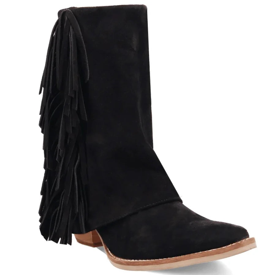 Dingo Marlie Di2212-BLA Women’s Leather Western Boots - Black