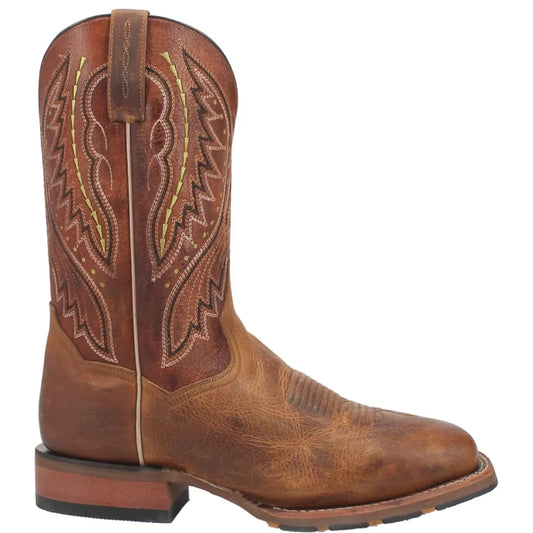 Dan Post Dugan DP4926 Men’s 11" Brown Square Toe Western Boots – 1" Stockman Heel