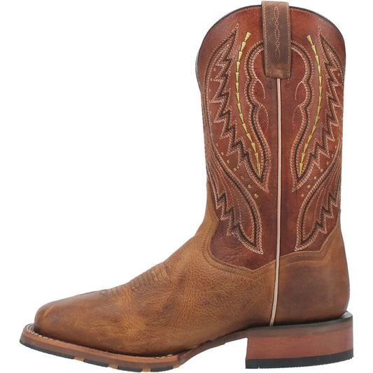 Dan Post Dugan DP4926 Men’s 11" Brown Square Toe Western Boots – 1" Stockman Heel