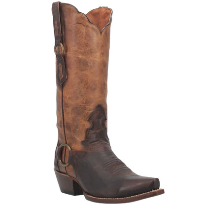 Dan Post Women’s Gemma DP4384 Medium Brown Snip Toe Western Boots – Cowgirl Boots