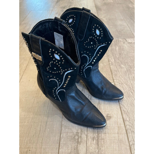 Dingo Di587-BLA Ava Women's Black Western Boots