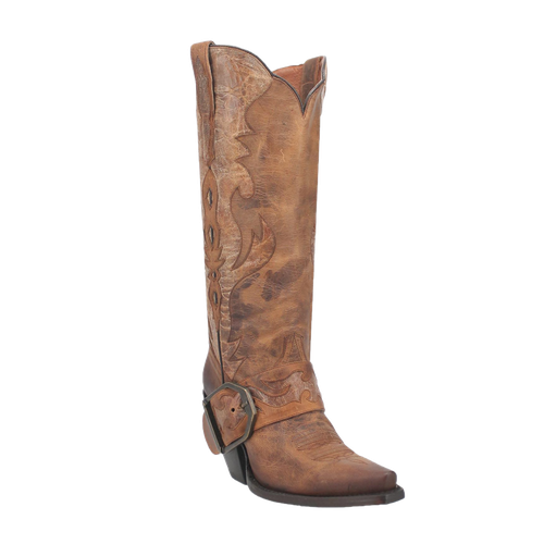 Dan Post Women’s MFDP4205 Sydney Vintage Brown Snip Toe Cowgirl Boots
