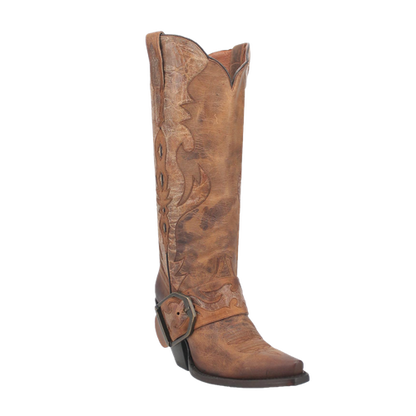 Dan Post Women’s MFDP4205 Sydney Vintage Brown Snip Toe Cowgirl Boots