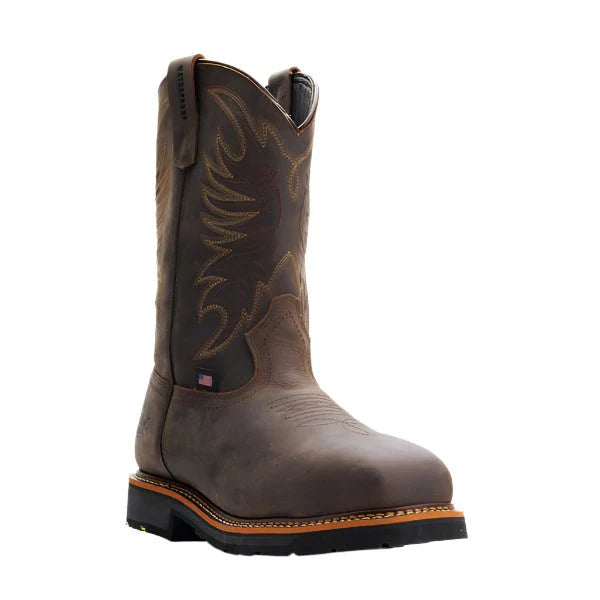 Thorogood 804-4337 Men’s 11" Composite Toe Safety Western Work Boots – Crazy Horse